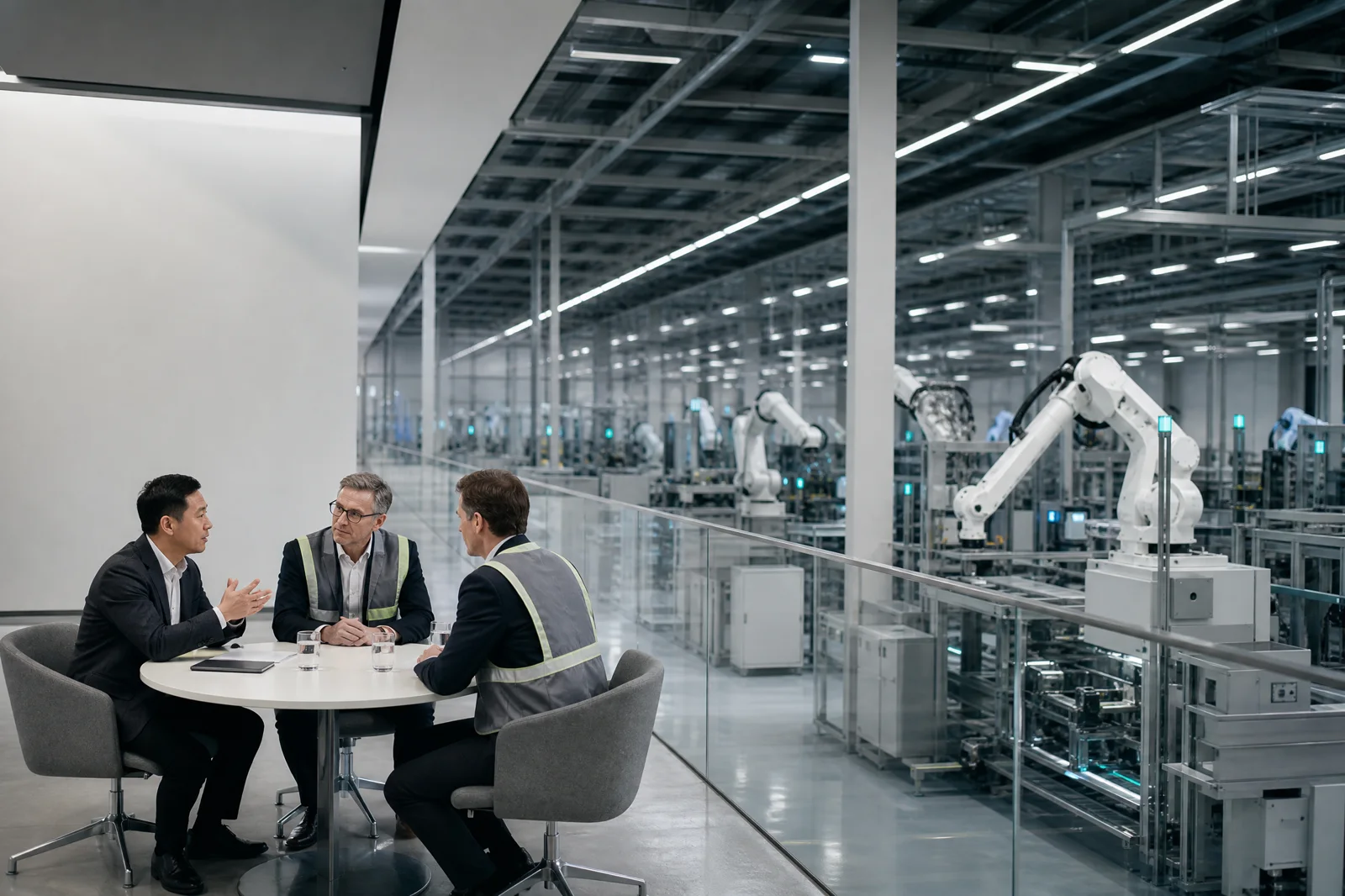 Executive access to a smart manufacturing production floor in the Yangtze River Delta
